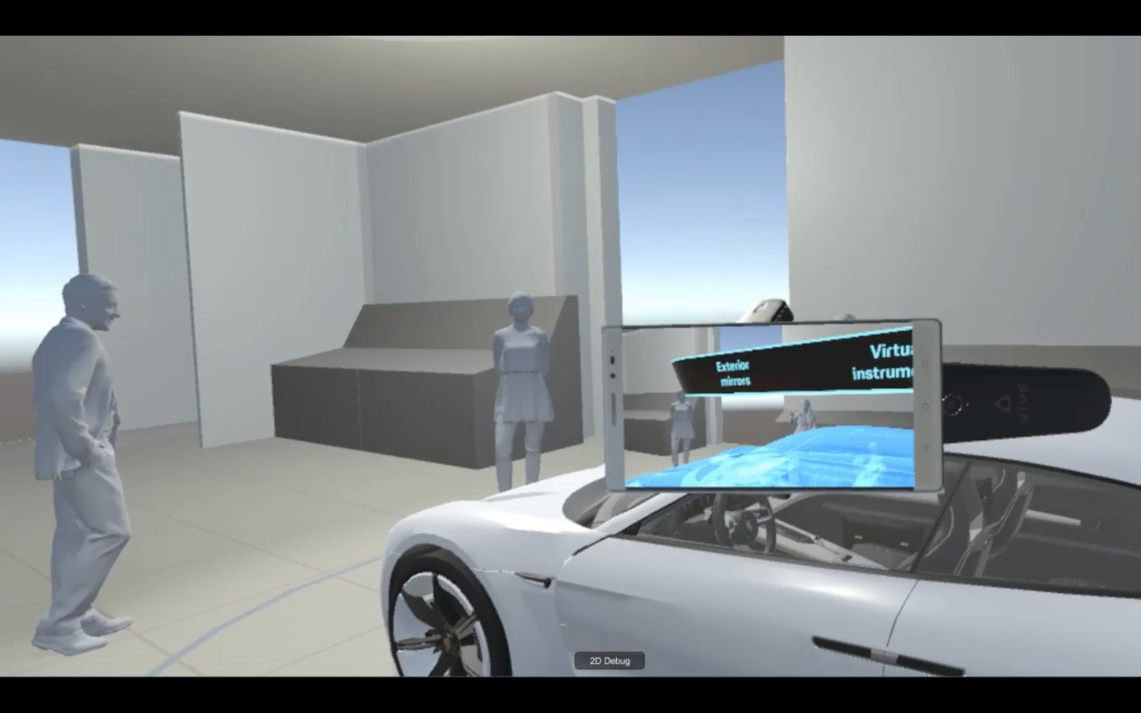 3D-lab VR experiment for optimizing the ring menu size